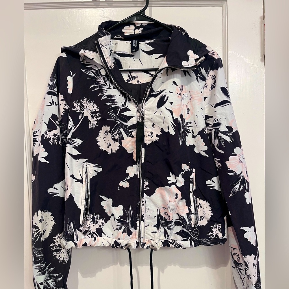 Floral bomber style jacket. Athletic collection.